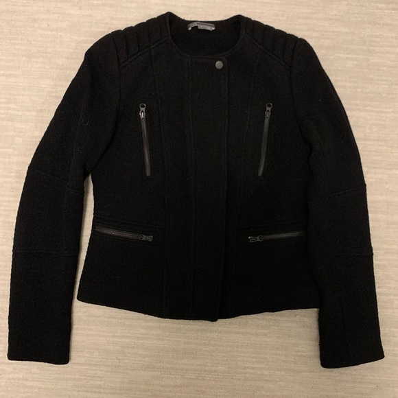 Vince Wool Blend Moto Jacket - Picture 2 of 4